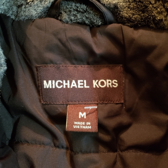 Michael Kors Black Faux Fur Collar Jacket Size M - Picture 4 of 7